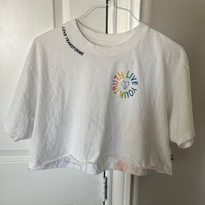 Pride Levi’s Crop Top with Rainbow Print